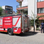 Efeler'de Çıkan Yangın Büyümeden Söndürüldü 5 Şalterleri kapattı, yangının önüne geçti