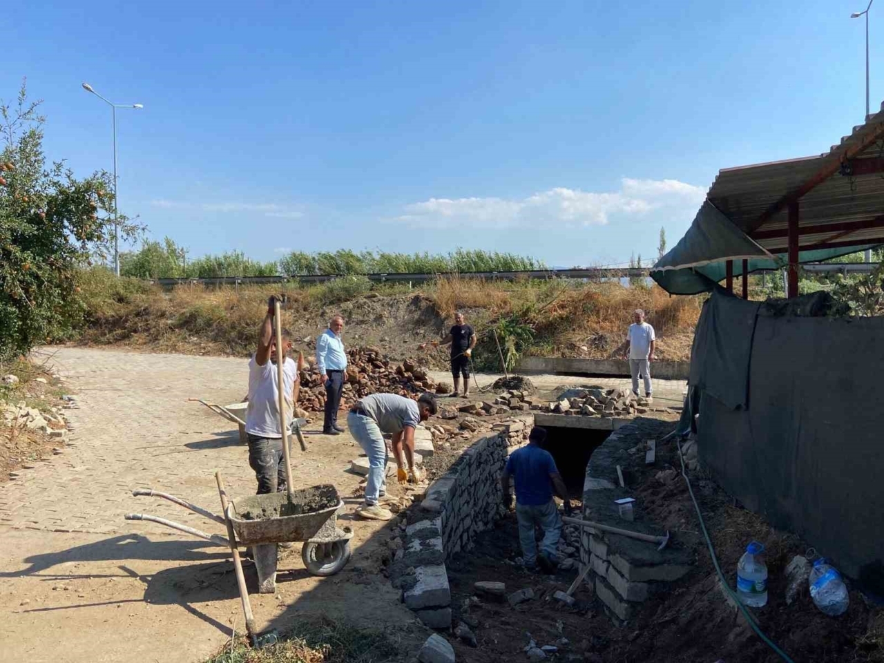 Sultanhisar Kabaca Mahallesi’nde menfez ve ıslah çalışmaları tamamlandı