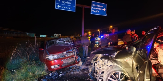 Bozdoğan’da Tabelalar Nedeniyle Kaza: 5 Yaralı