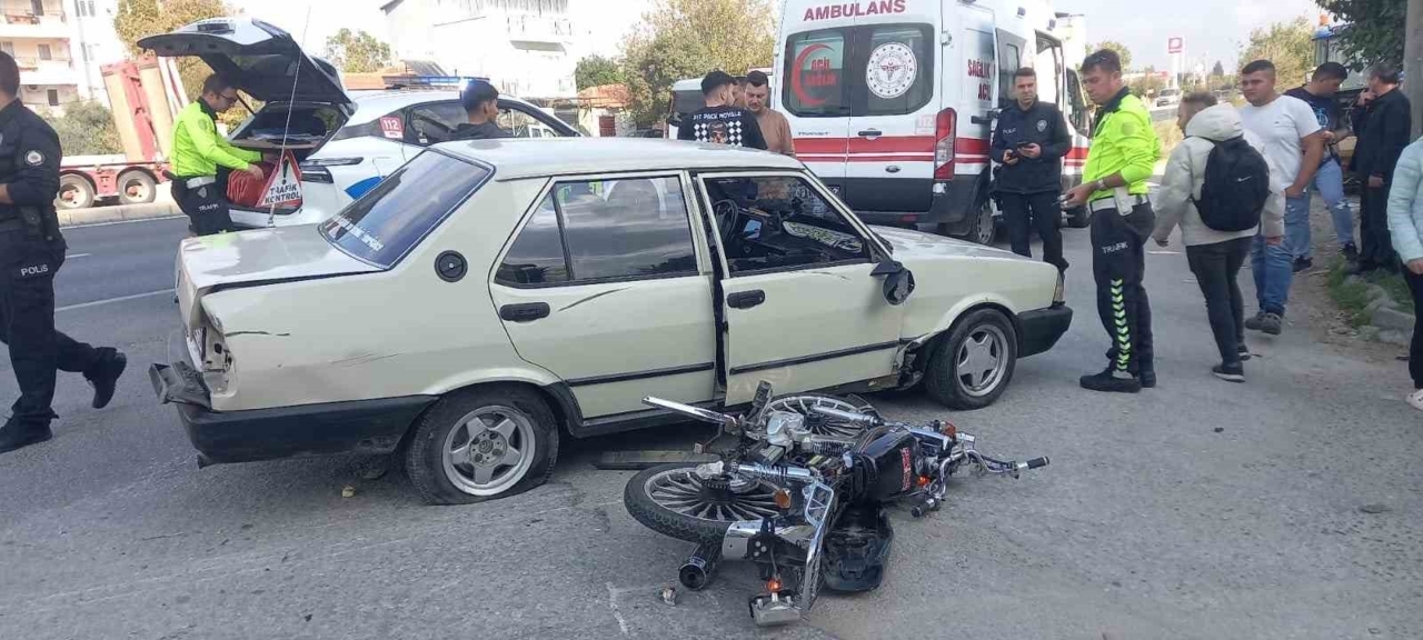 Aydın’da hatalı sollama kaza getirdi: 2 yaralı
