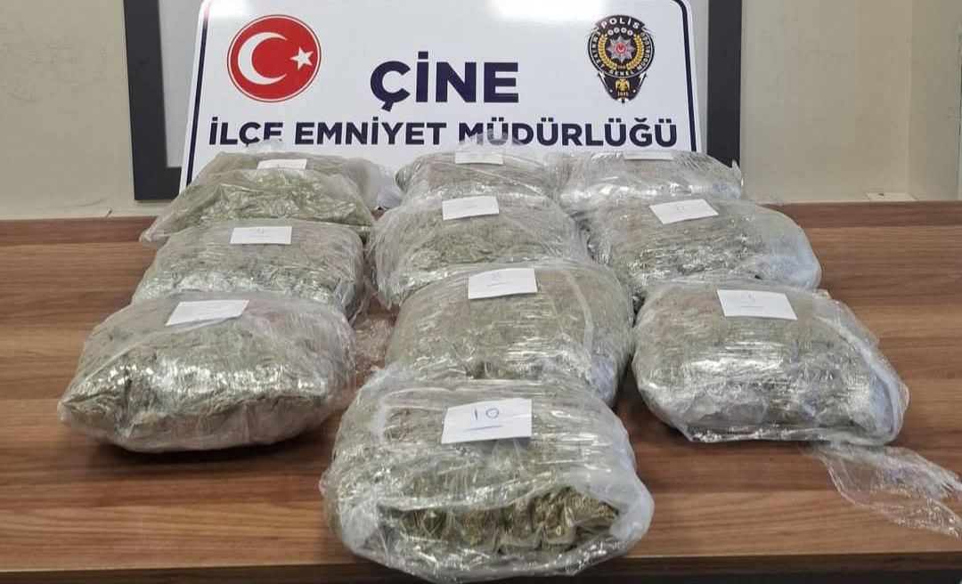 Çine emniyeti gece operasyonu! 11 kilo yakalandı