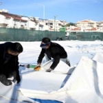 Kuşadası Tenis Kulübü’nde ’balon kort’ yapımı tamamlandı