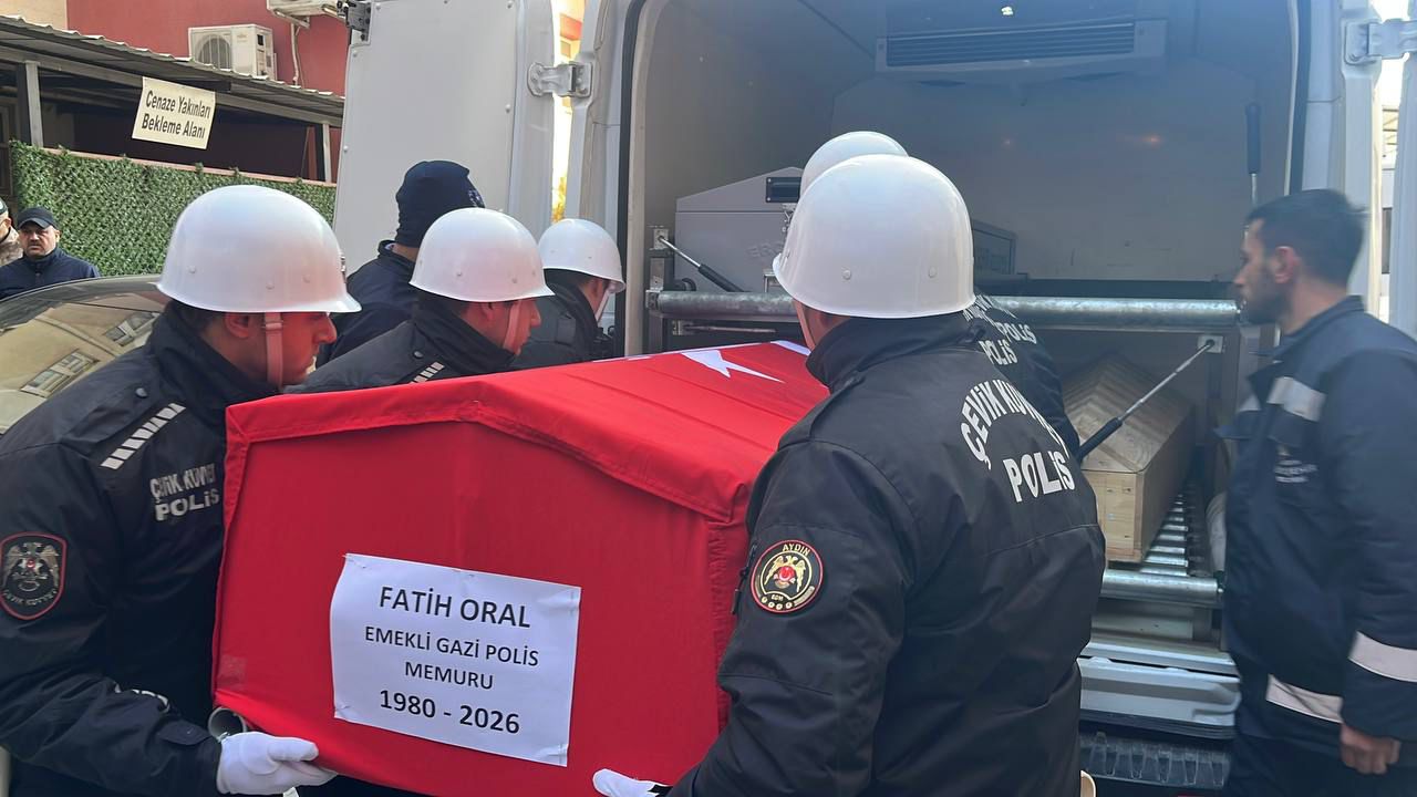 Emekli gazi polis memuru Aydın’dan törenle uğurlandı