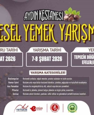 Aydın kestanesi yöresel yemek yarışmasıyla tanıtılacak