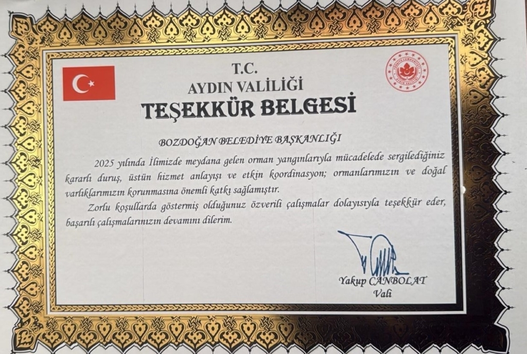 aydin valiliginden bozdogan belediyesine tesekkur fbb3d071977a