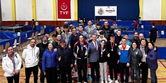 Özel sporcular masa tenisinde Aydın il birinciliği için mücadele etti