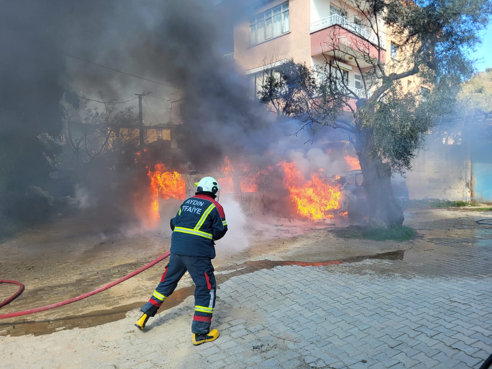 Nazilli’de korku dolu anlar!