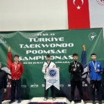 Aydınlı sporlar Taekwondo Poomsae Şampiyonası’nda Türkiye şampiyonu oldu