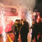 Çifte madalyalı şampiyona memleketinde coşkulu karşılama