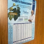 Germencik Belediyesi’nin imsakiyelerinde incir vurgusu