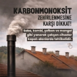 Karbonmonoksit zehirlenmelerine dikkat