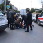 Kavşak içindeki kazada sürücü yaralandı