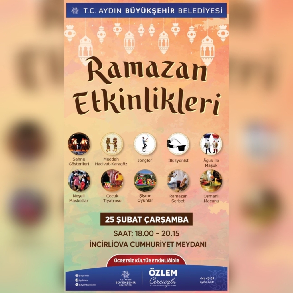 Ramazan eğlenceleri, İncirliova’da yeniden yaşanacak 2 ramazan eglenceleri incirliovada yeniden yasanacak 59ad509d6950