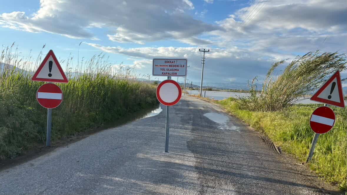 Germencik – Yeniköy arası yol kapandı