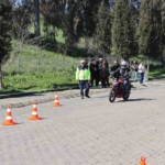 Aydın’da motosiklet sürücülerine güvenli sürüş eğitimi