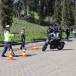 Aydın’da motosiklet sürücülerine güvenli sürüş eğitimi