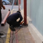 Bozdoğan’da Simit Pazarı Sokağı geçici olarak araç trafiğine kapatıldı