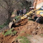 Bozdoğan’da taş duvar örme işi tamamlandı