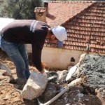 Bozdoğan’da taş duvar örme işi tamamlandı