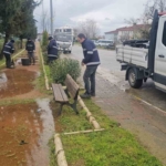 Büyükşehir ekiplerinden Nazilli yürüyüş yolunda bakım çalışması