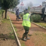 Büyükşehir ekiplerinden Nazilli yürüyüş yolunda bakım çalışması