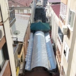 Nazilli Ayakkabıcılar Sokağı’nda çatı yenileme çalışmaları yeniden başladı