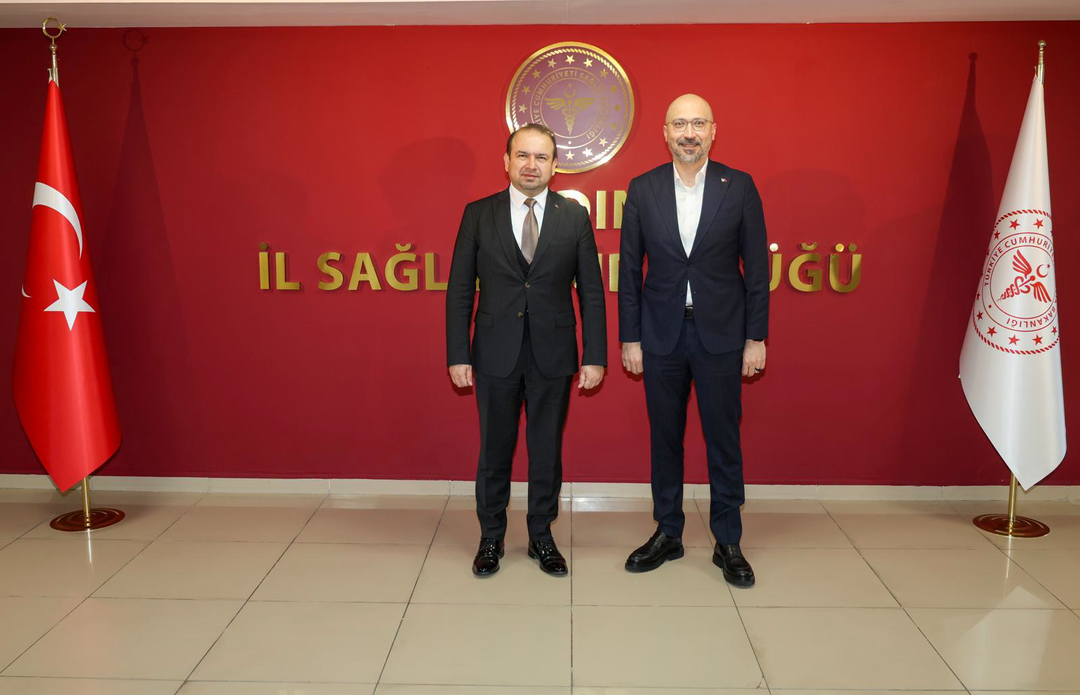 Söke Belediye Başkanimiz Dr. Mustafa İberya Arikan Aydin İl Sağlik Müdürü Dr. Eser Şenkul ile b