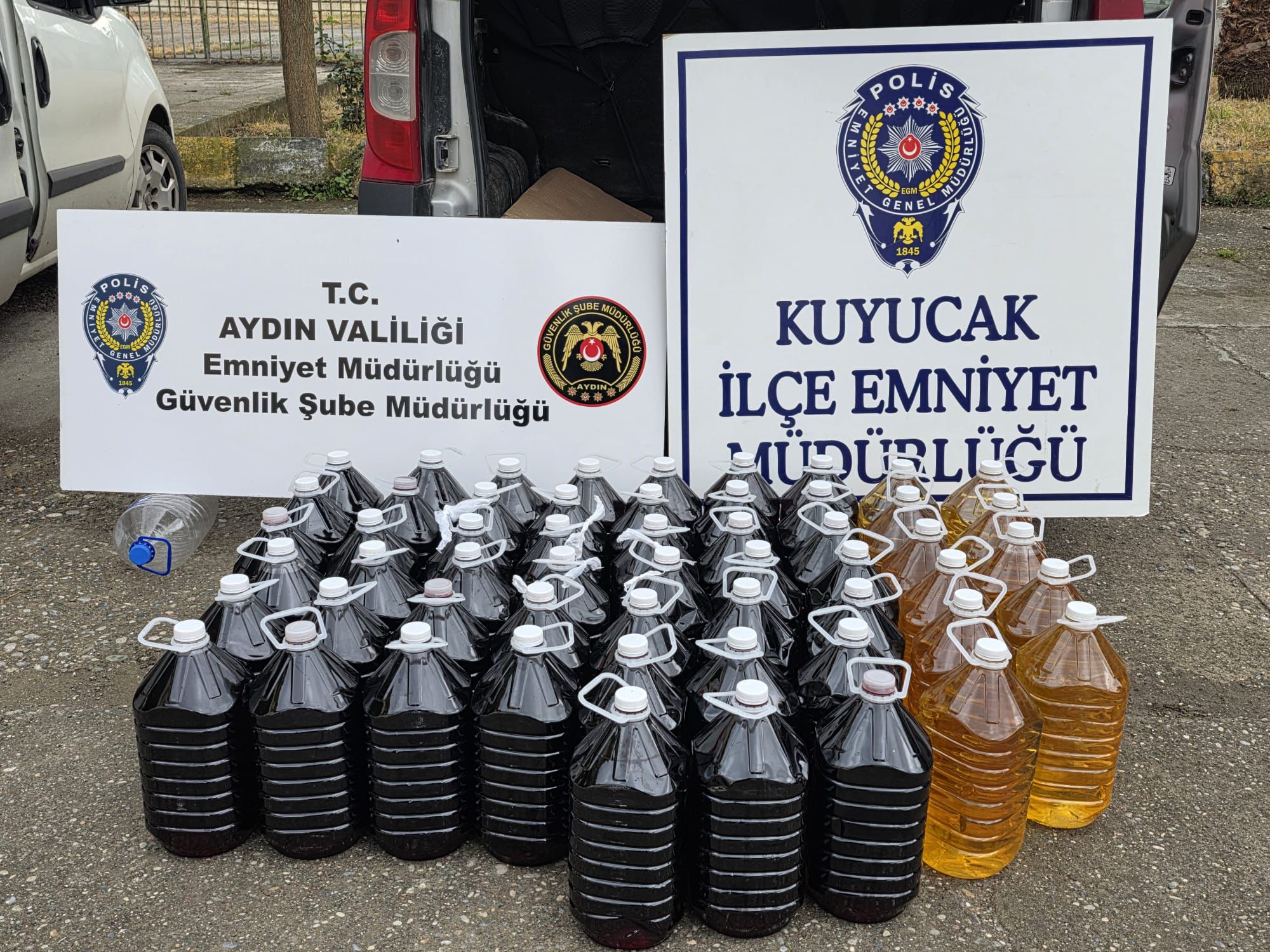 Aydın’da şok operasyon: 280 litre ele geçirildi