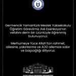 ADÜ’lü akademisyen hayatını kaybetti 1 ADÜ’lü akademisyen hayatını kaybetti