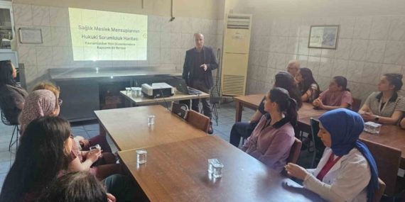 Atatürk Devlet Hastanesi’nde sağlık çalışanlarına hukuki eğitim