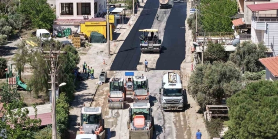 Aydın Büyükşehir Akbük yolunu yeniliyor
