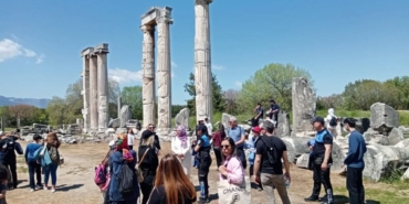 Aydın’da polisler ve aileleri tarihle buluştu