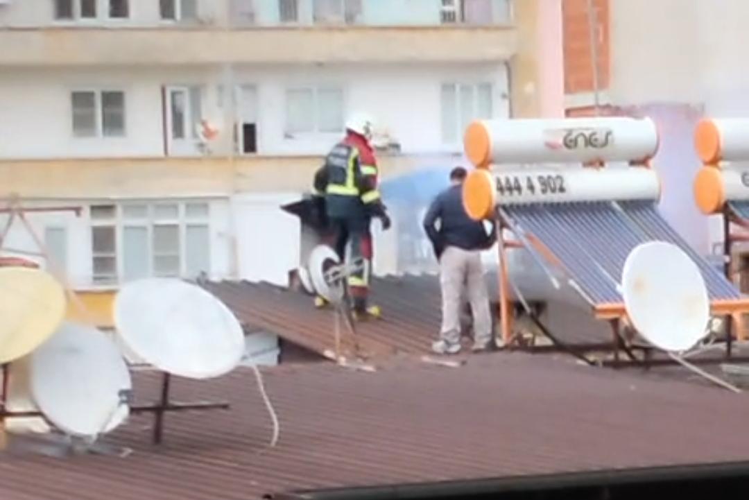 Nazilli’de yangın paniği: Apartmandan alevler yükseldi