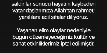 Başkan Çerçioğlu, tüm etkinlikleri iptal etti