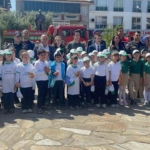 Bozdoğan Hükümet Konağı Bahçesinde çocuklarla fidan dikimi yapıldı