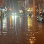 Çine’de sağanak etkili oldu, yollar göle döndü