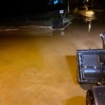 Çine’de sağanak etkili oldu, yollar göle döndü