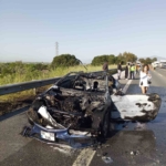 Germencik’te araç küle döndü