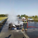 Germencik’te araç küle döndü