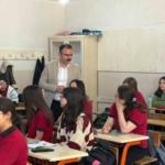 Kaymakam Ateş liseli öğrencilerle bir araya geldi