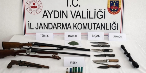 Aydın’da ruhsatsız silah operasyonu!
