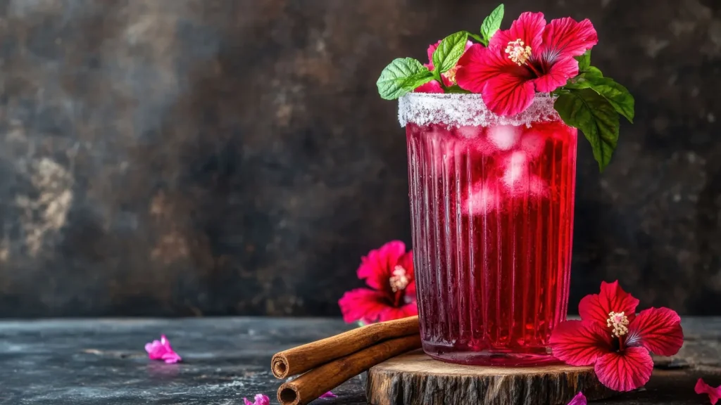 Hibiskuslu soguk cay