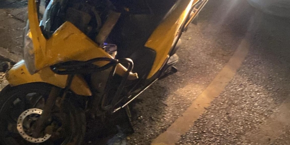 Aydın’da motosiklete otomobil çarptı: Kuryenin durumu ağır