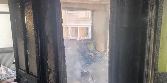 Yaşlı adamın acı sonu: Yangından kurtulmaya çalışsa da başaramadı