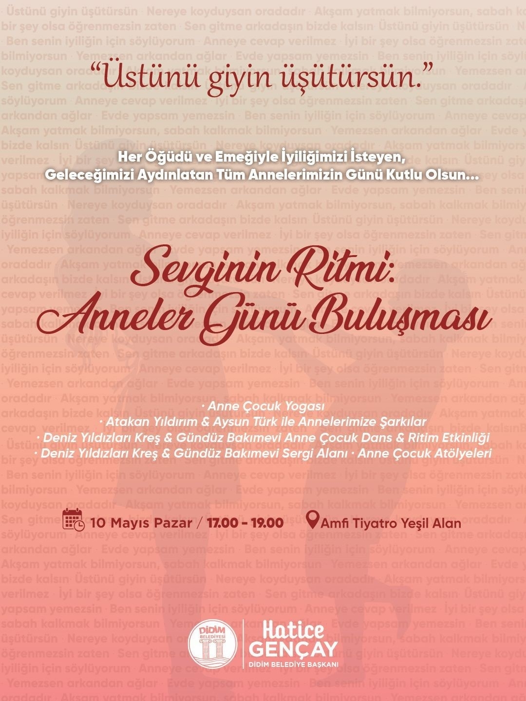 Didim Belediyesi’nden Anneler Günü’ne özel etkinlik 10 Didim Belediyesi’nden Anneler Günü’ne özel etkinlik