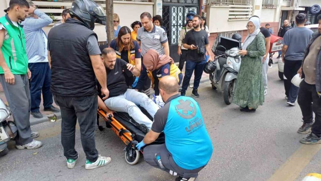 Aydın'da karşı şeride geçen otomobil ile motosiklet çarpıştı: 1 yaralı 6 karsi seride gecen otomobil ile motosiklet carpisti 1 yarali 69af12824be8
