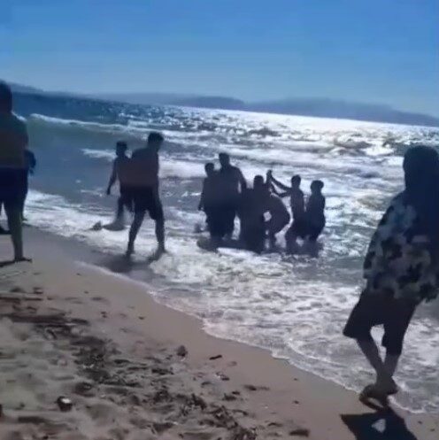 Kuşadası’nda iki kişi boğulma tehlikesi geçirdi