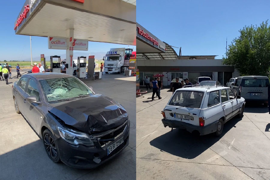 Nazilli’de 5 araçlı zincirleme kaza: 2 yaralı