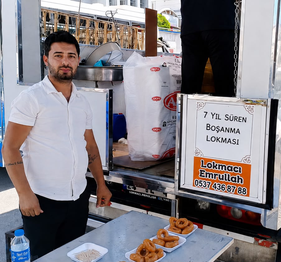 Aydın’da vatandaş boşanma şerefine lokma döktürdü