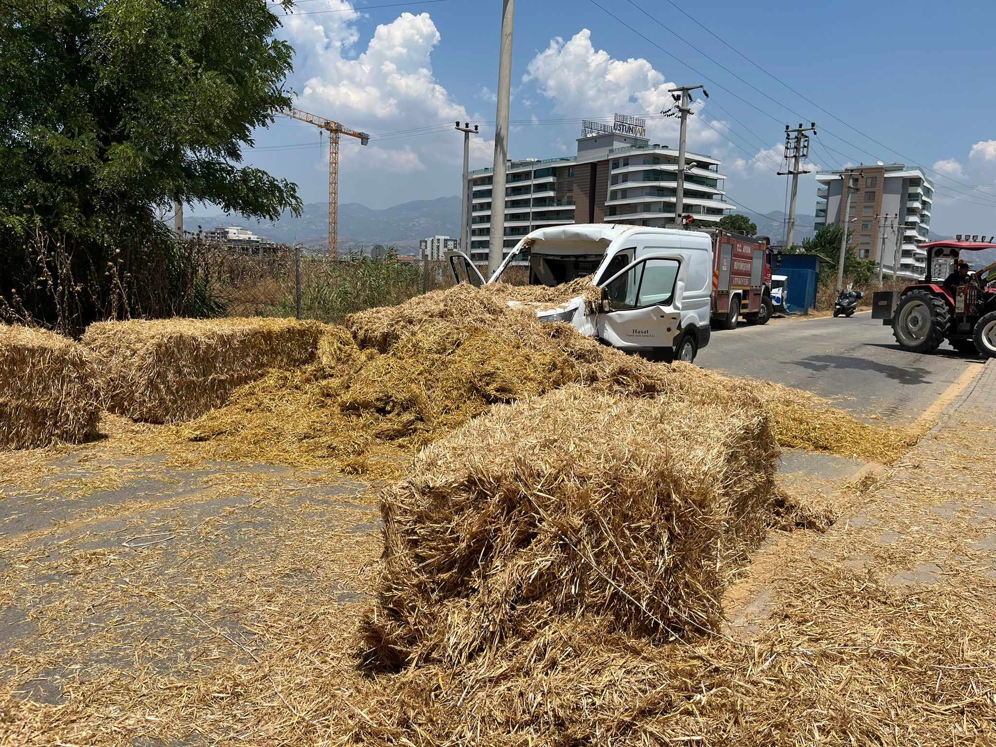 Saman balyaları faciaya neden oldu